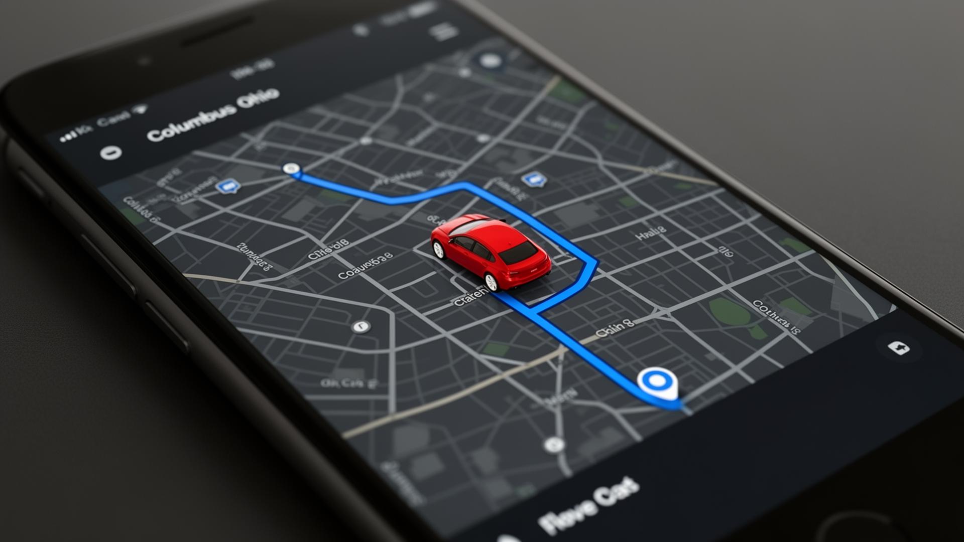 Live GPS tracking map Columbus Ohio