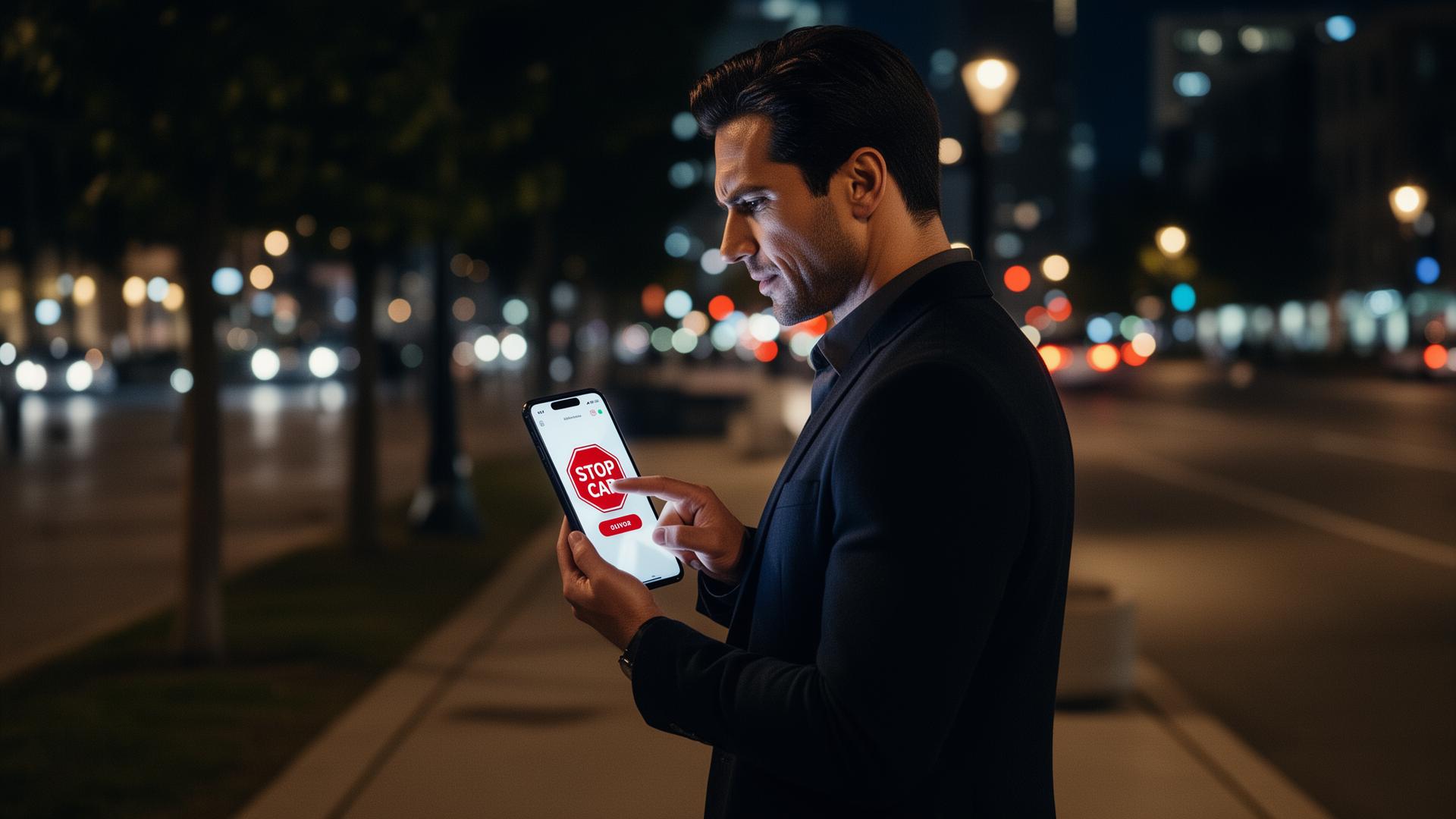 Man stops stolen car remotely from phone